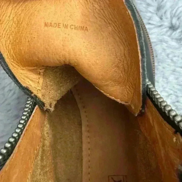 Pikolinos Leather Chelsea Boots Zip Up Faux Fur Trim In Black NWOT - Picture 8 of 12